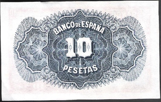 1935 -ESPAÑA - BILLETE -10 PESETAS - BRAD BURY WILKINSON & EMISION EN INGLATERRA - EBC+