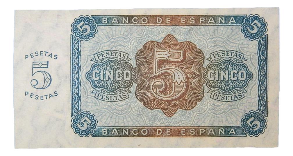1938 - ESPAÑA - BILLETE - 5 PESETAS - BURGOS - SC-