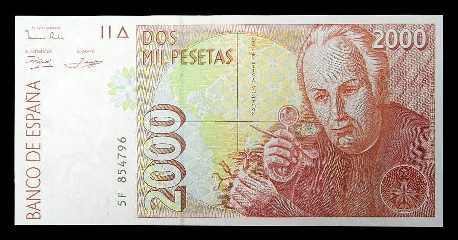 1995 - BILLETE - 2000 PESETAS - ESPAÑA 