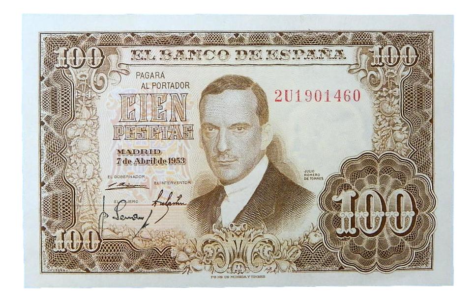 1953 - ESPAÑA - PAREJA - 100 PESETAS - ROMERO DE TORRES