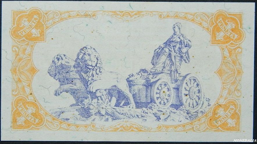 1937 - ESPAÑA - BILLETE - 1 PESETA - REPUBLICA ESPAÑOLA - EBC