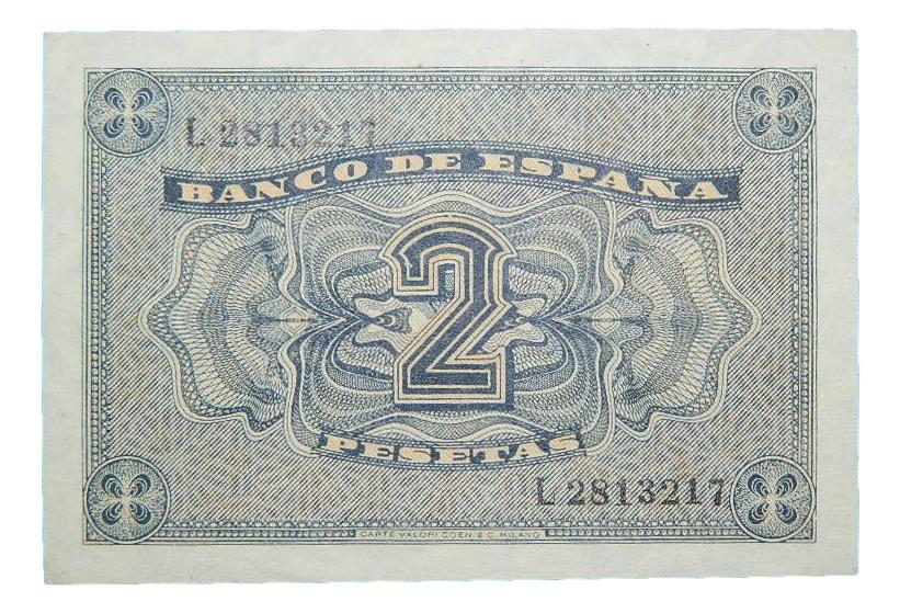 1938 - ESPAÑA - 2 PESETAS - BURGOS - II AÑO TRIUNFAL - BILLETE - MBC