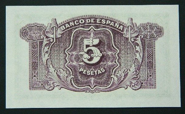 1935 - ESPAÑA - BILLETE - 5 PESETAS - SERIE K - SC 