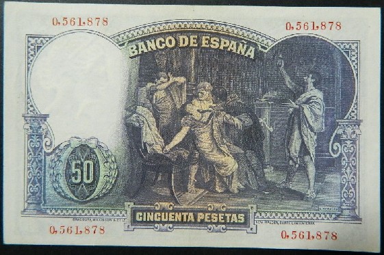1931 - ESPAÑA - BILLETE - 50 PESETAS - E. ROSALES