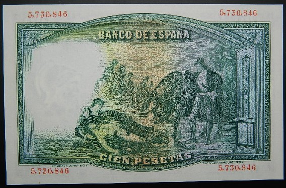 1931 - ESPAÑA - BILLETE - 100 PESETAS - GONZALO FERNANDEZ DE CORDOBA 