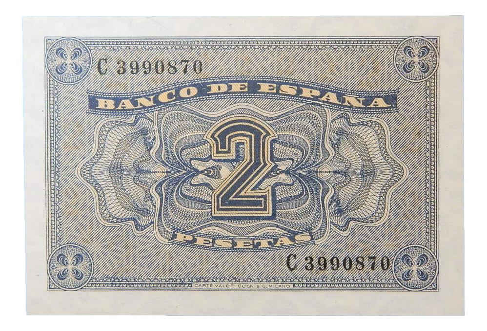 1938 - ESPAÑA - BILLETE - 2 PESETAS - BURGOS - EBC+