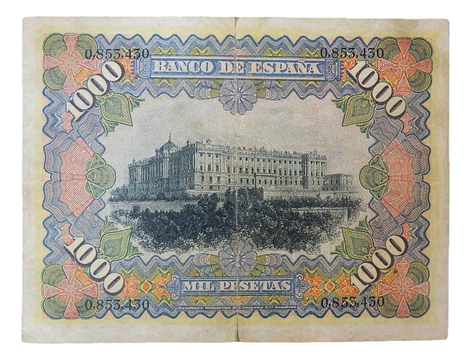 1907 - ESPAÑA - BILLETE - 1000 PESETAS - BC