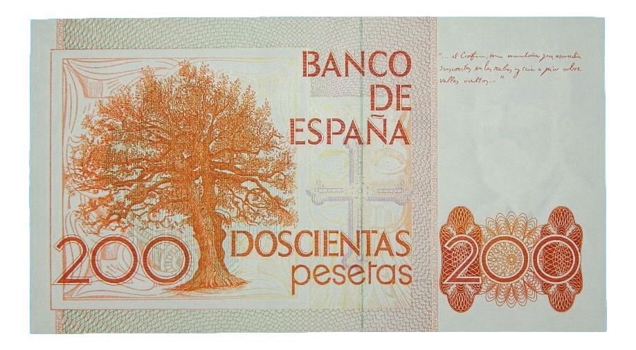 1980 - ESPAÑA - BILLETE - 200 PESETAS - CON SERIE - SC