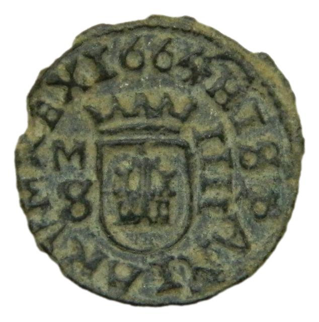 1664 S - FELIPE IV - 4 MARAVEDIS - MADRID