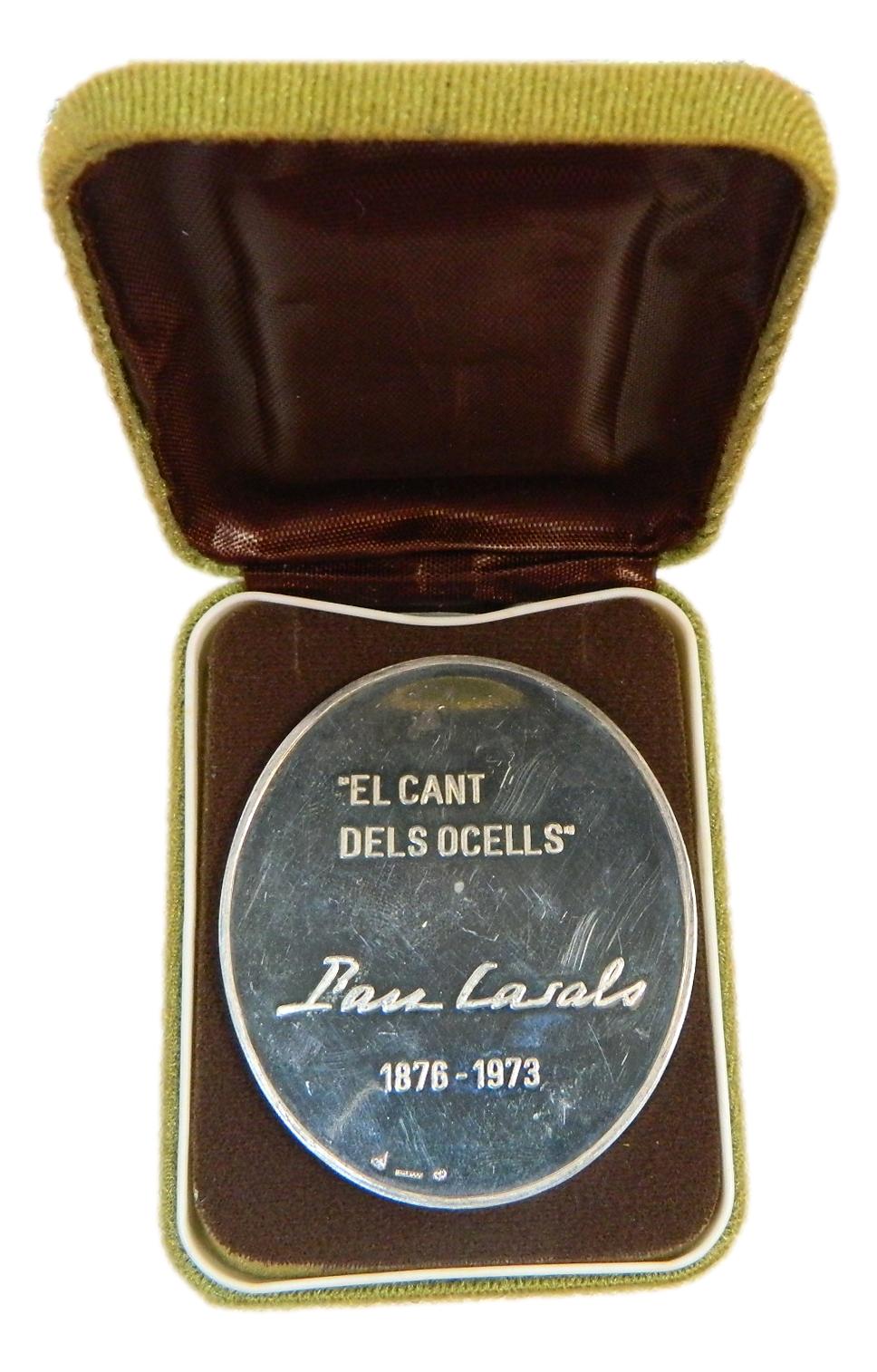 MEDALLA - PAU CASALS 1876 - 1973 - EL CANT DELS OCELLS