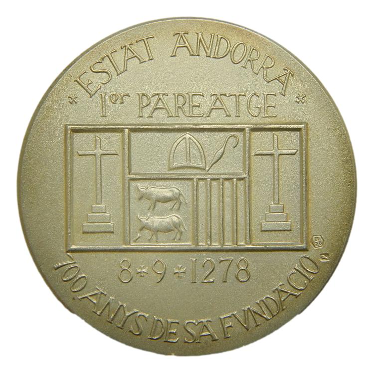 MEDALLA - ANDORRA - PAREATGE 1278