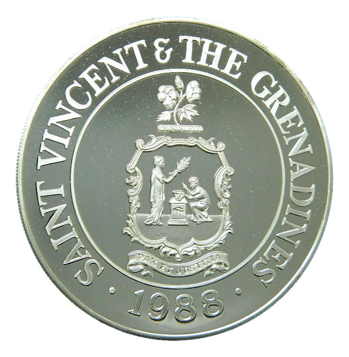 1988 - SAINT VICENT - 100 DOLLAR - PLATA