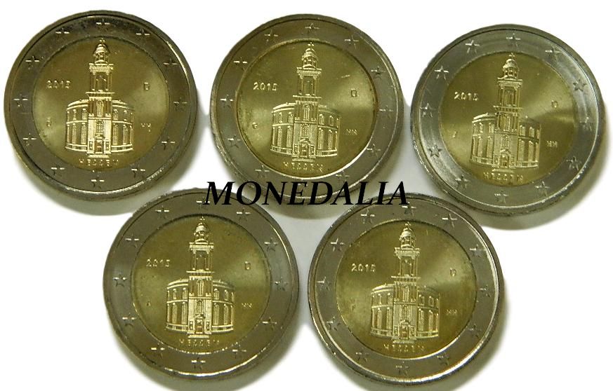 2015 - ALEMANIA - 2 EUROS - HESSEN - 5 CECAS