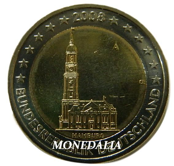 2008 - ALEMANIA - 2 EUROS - IGLESIA SAN MIGUEL