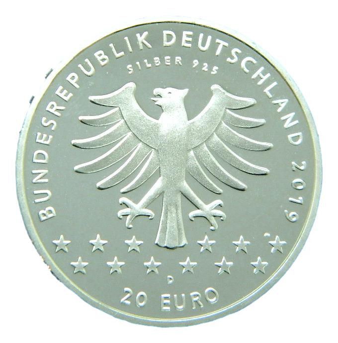 2019 - ALEMANIA - 20 EURO - 100 AÑOS DEL SUFRAGIO FEMENINO