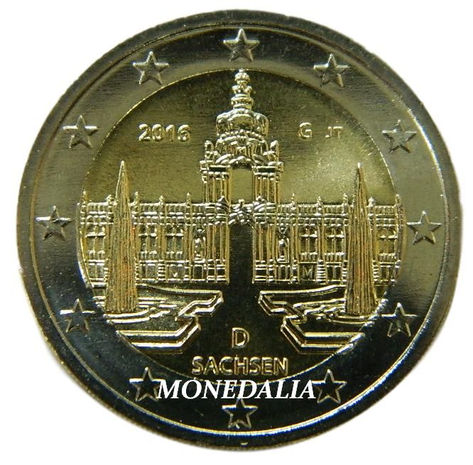 2016 - ALEMANIA - 2 EUROS - SAJONIA