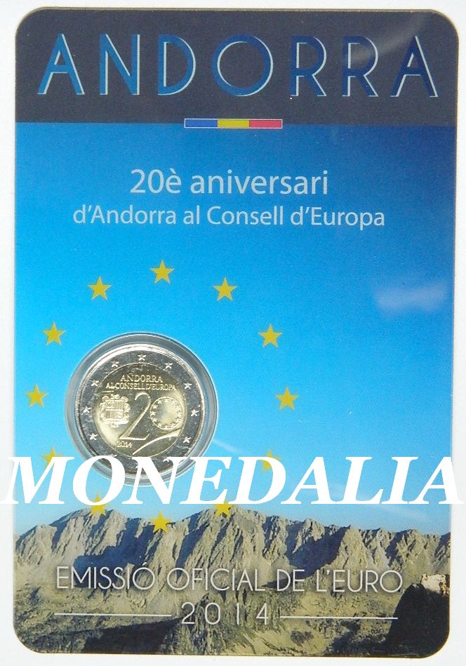 2014 - ANDORRA - 2 EUROS - CONSEJO - BU
