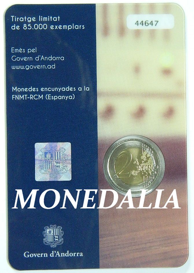 2016 - ANDORRA - 2 EUROS - RADIO Y TELEVISION