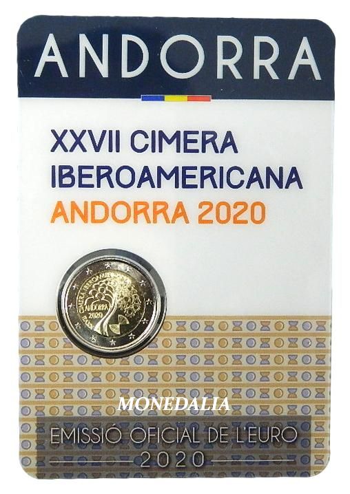 2020 - ANDORRA - 2 EURO - XXVII CUMBRE IBEROAMERICANA