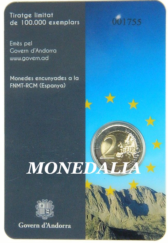 2014 - ANDORRA - 2 EUROS - CONSEJO - BU