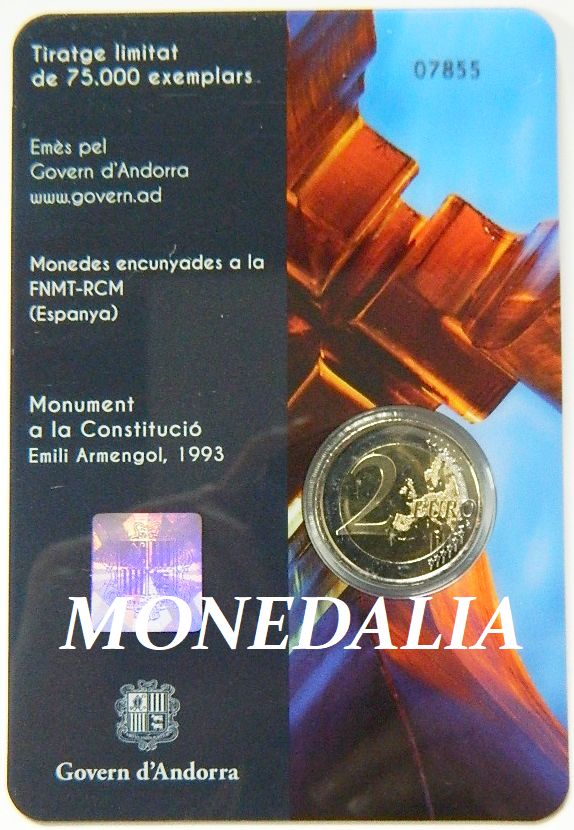 2018 - ANDORRA - 2 EURO - CONSTITUCION