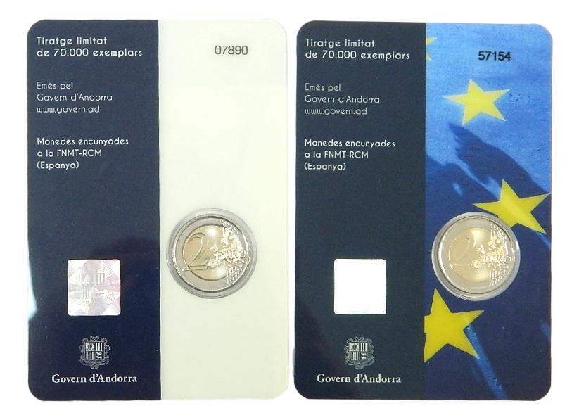 2022 - ANDORRA - 2 EURO PAREJA - CARLOMAGNO - ACUERDO MONETARIO