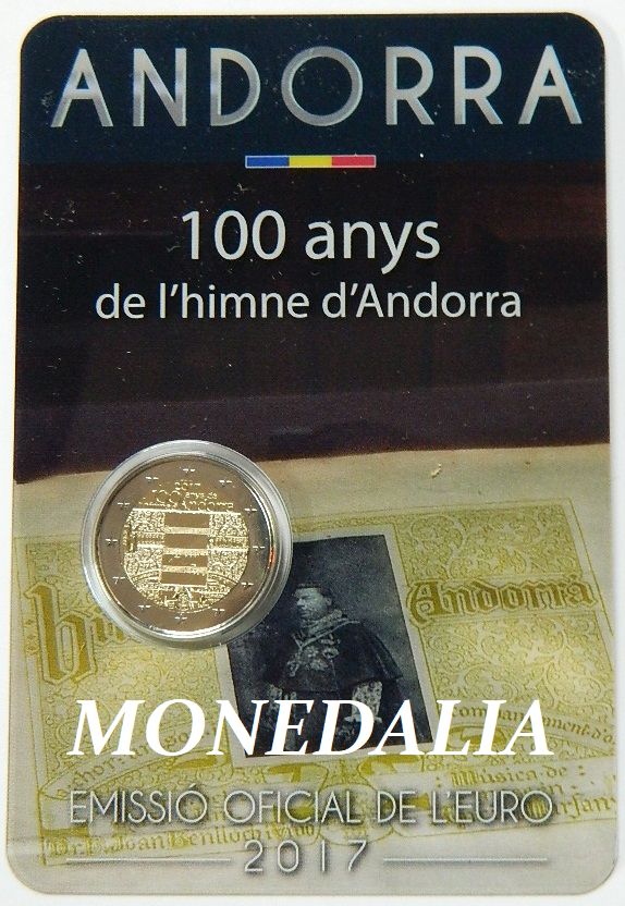 2017 - ANDORRA - 2 EUROS - HIMNO