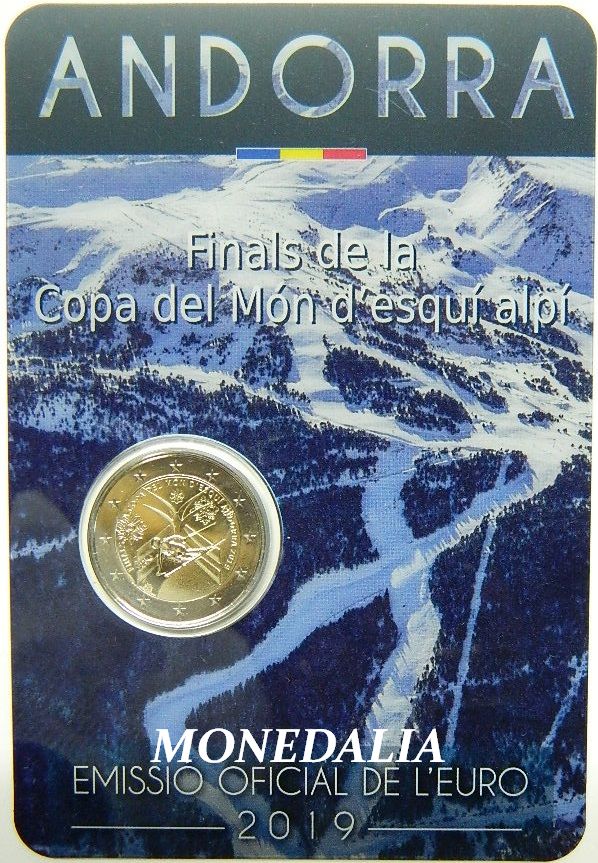 Blister monedas de 2 euros de Andorra 