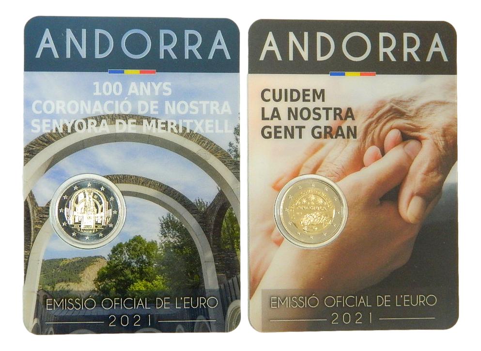 2021 - ANDORRA - 2 EUROS PAREJA - MERITXELL - NUESTROS MAYORES