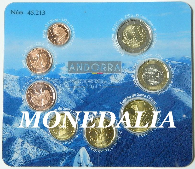 2014 - ANDORRA - CARTERA EUROS - EUROSET