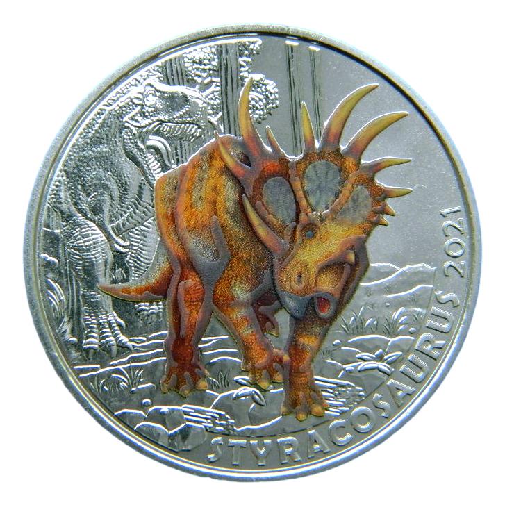 2021 - AUSTRIA - 3 EURO - STYRACOSAURUS