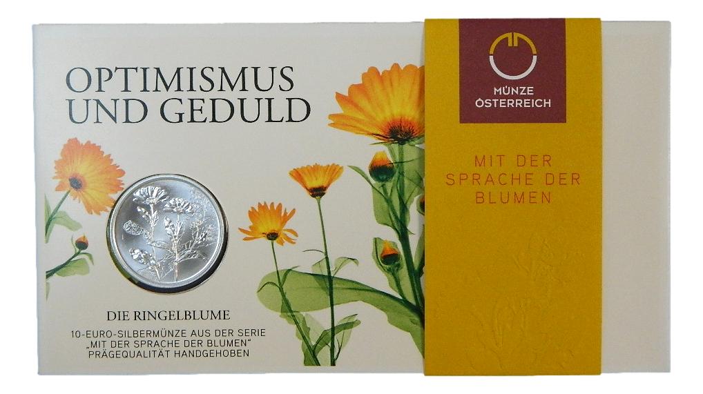 2022 - AUSTRIA - 10 EURO - CALENDULA - PLATA