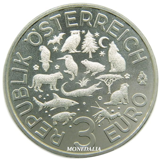 2019 - AUSTRIA - 3 EURO - NUTRIA 