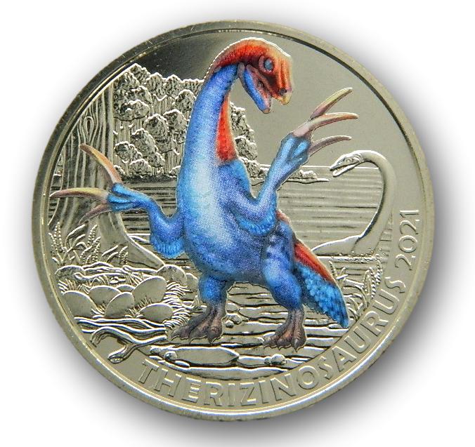 2021 - AUSTRIA - 3 EURO - THERIZINOSAURUS