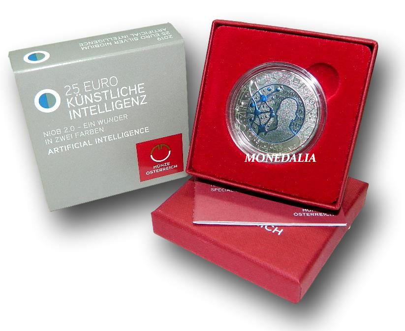 2019 - AUSTRIA - 25 EURO - NIOBIO - INTELIGENCIA
