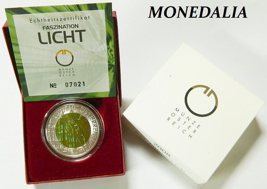2008 - AUSTRIA - 25 EURO - FASCINATION LIGHT - NIOBIO