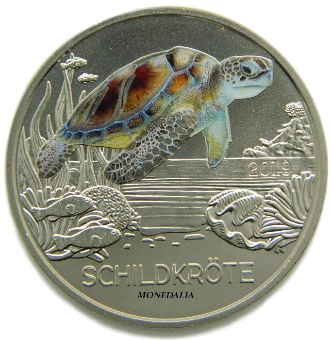 2019 - AUSTRIA - 3 EURO - TORTUGA