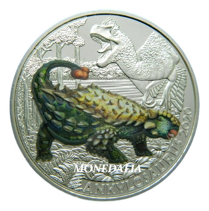 2020 - AUSTRIA - 3 EURO - ANKYLOSAURUS