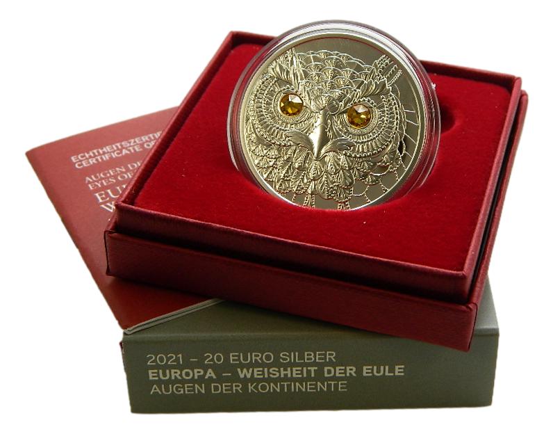 2021 - AUSTRIA - 20 EURO - BUHO