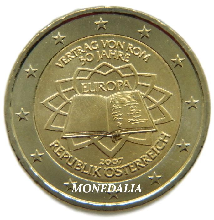 2007 - AUSTRIA - 2 EUROS - TRATADO DE ROMA