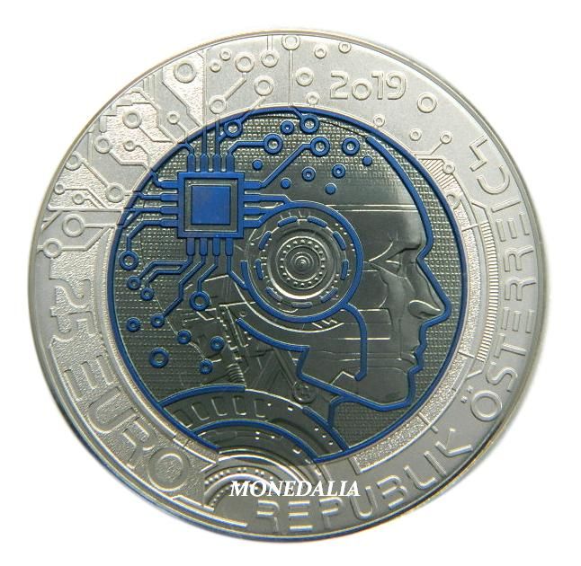 2019 - AUSTRIA - 25 EURO - NIOBIO - INTELIGENCIA
