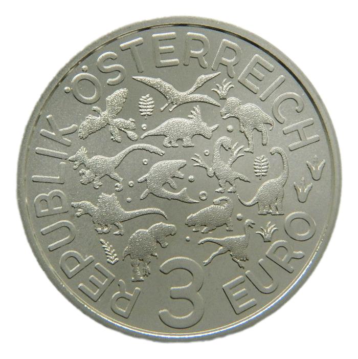 2022 - AUSTRIA - 3 EURO - MICRORAPTOR