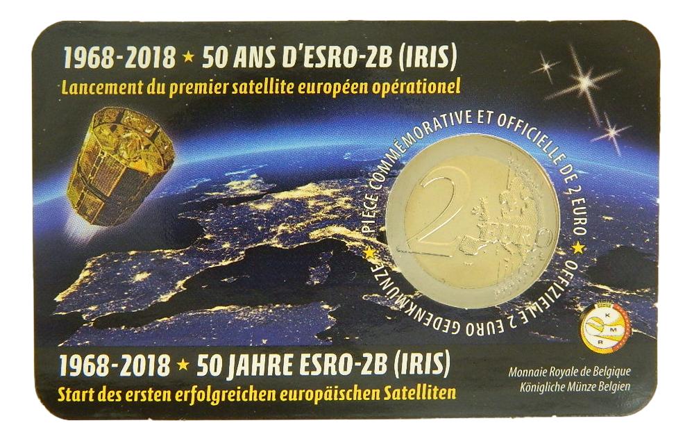 2018 - BELGICA - 2 EURO - SATELITE - COINCARD - HOLANDES