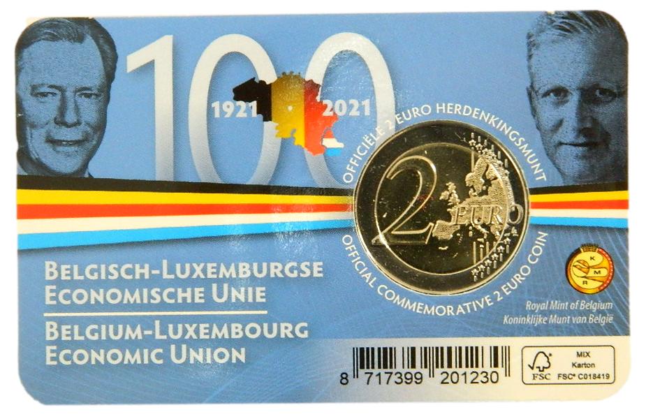 2021 - BELGICA - 2 EURO - CONSTITUCION - FRANCES
