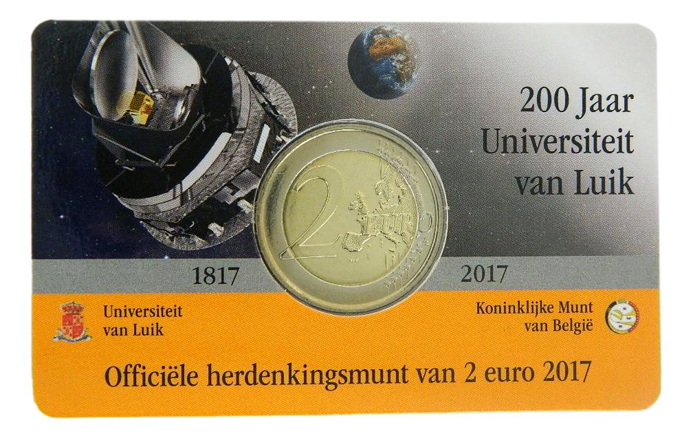 2017 - BELGICA - 2 EUROS - UNIVERSIDAD LIEJA - FRANCES