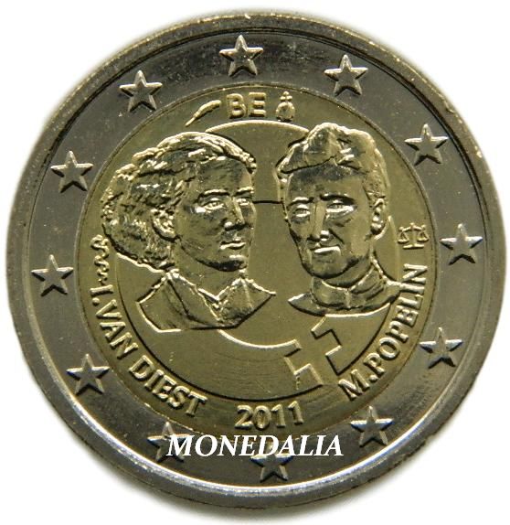 2011 - BELGICA - 2 EUROS - DIA DE LA MUJER