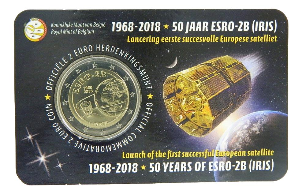 2018 - BELGICA - 2 EURO - SATELITE - COINCARD - HOLANDES
