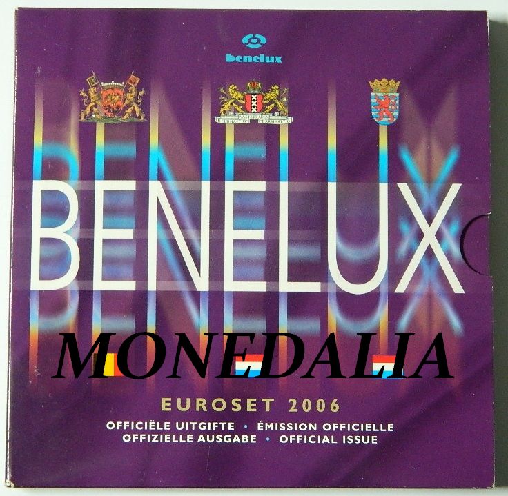 2006 - BENELUX - 3 CARTERAS EUROS - 24 MONEDAS