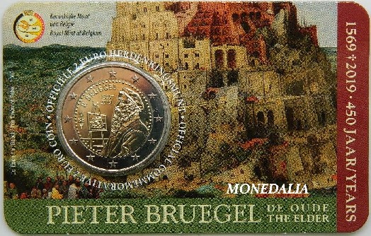 2019 - BELGICA - 2 EURO - BRUEGEL - HOLANDES