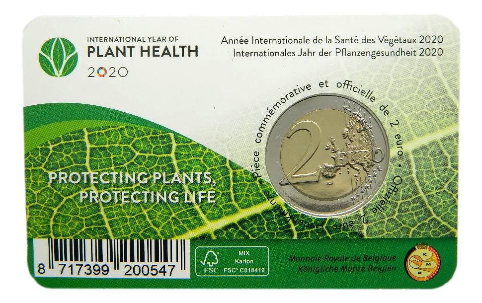 2020 - BELGICA - 2 EUROS - SANIDAD VEGETAL - HOLANDES